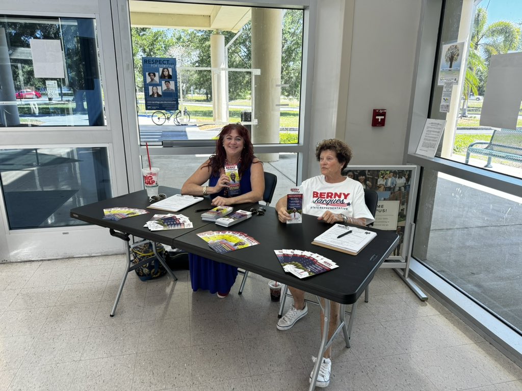 Swing by the Seminole Library today you haven’t filled out one of my petitions to get me back on the ballot. Penny and Hannah will take care of you! #TeamBerny #KeepFloridaFree
