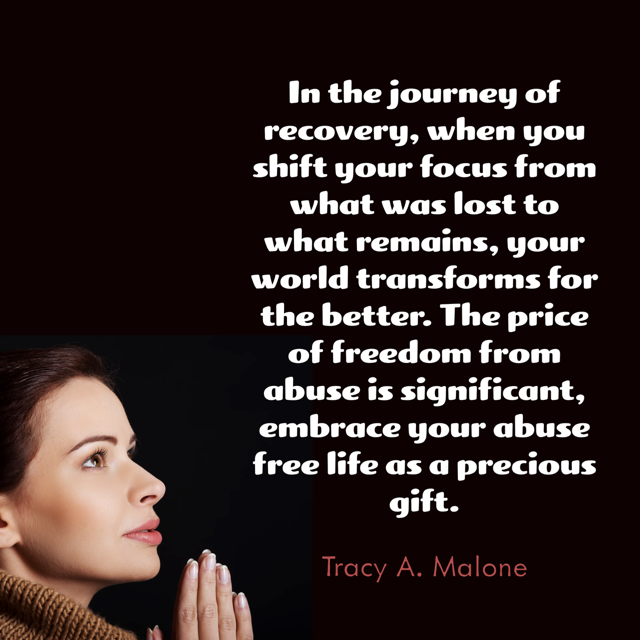 You may feel you lost things during your recovery from #narcissisticabuse but focus on the free life you have gained. It's a gift #narcissist #narcissism #covertnarcissist #narcissistabusesupport #tracyamalone #divorcingyournarcissist #divorcinganarcissist #youcantmakethisshitup