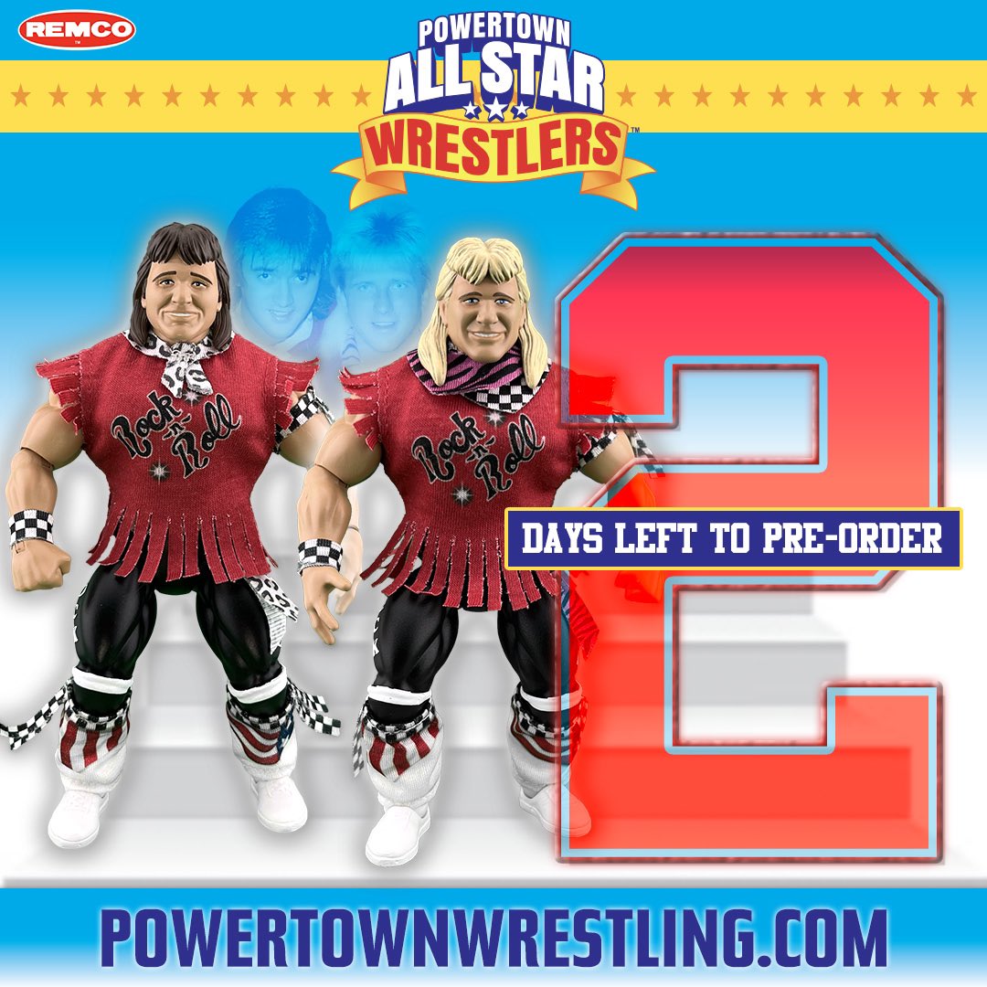 🌟 2 DAYS LEFT to Pre-Order Your Remco PowerTown AllStar Wrestlers! 🌟 📆 Closing Date: Monday, April 8, 2024, at 12 pm, noon EST ⏳ Time is running out to lock in the *introductory price* – act fast before prices rise! Pre-order now through powertownwrestling.com