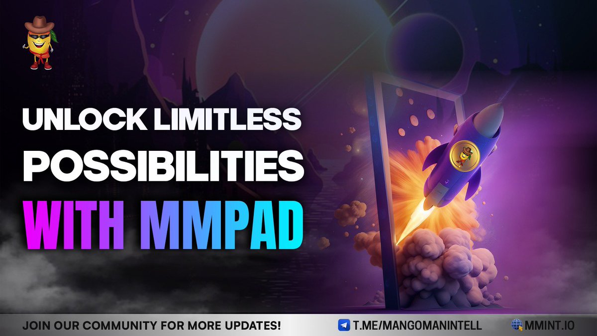 🚀 Unlock endless opportunities with MMPAD! Don't miss your chance to soar to new heights. Buy Now 👇 pancakeswap.finance/swap?outputCur… Join the journey at: 🔗linktr.ee/mangomanintell… $MMIT #MMPAD 🤖 #FutureTech #Innovation