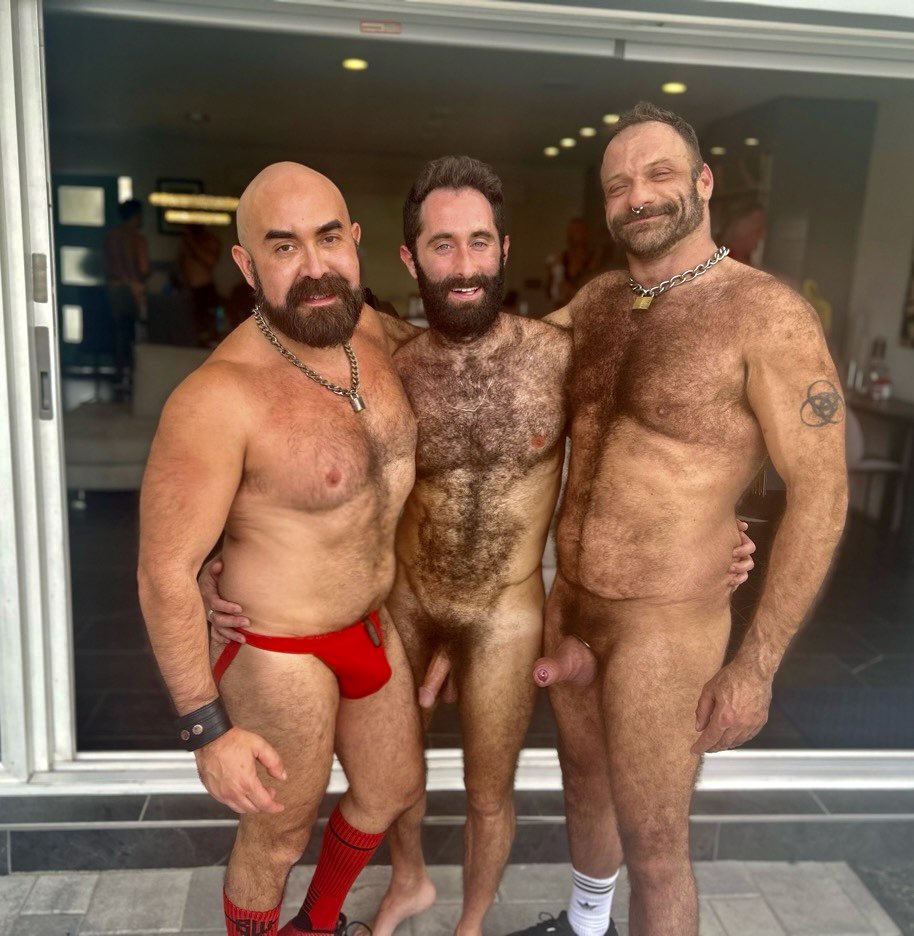 Furry boys 🐻🧸with @davebristolxxx and @guywoof1 equal trouble