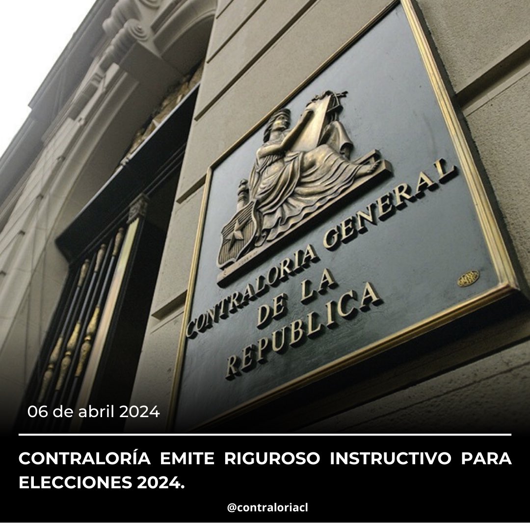 🔴Ante proceso eleccionario de octubre, hemos estimado entregar indicaciones para recordar la normativa sobre prescindencia política de los funcionarios públicos, entre otras materias. 👉 La nota aquí bit.ly/4aEo8zU