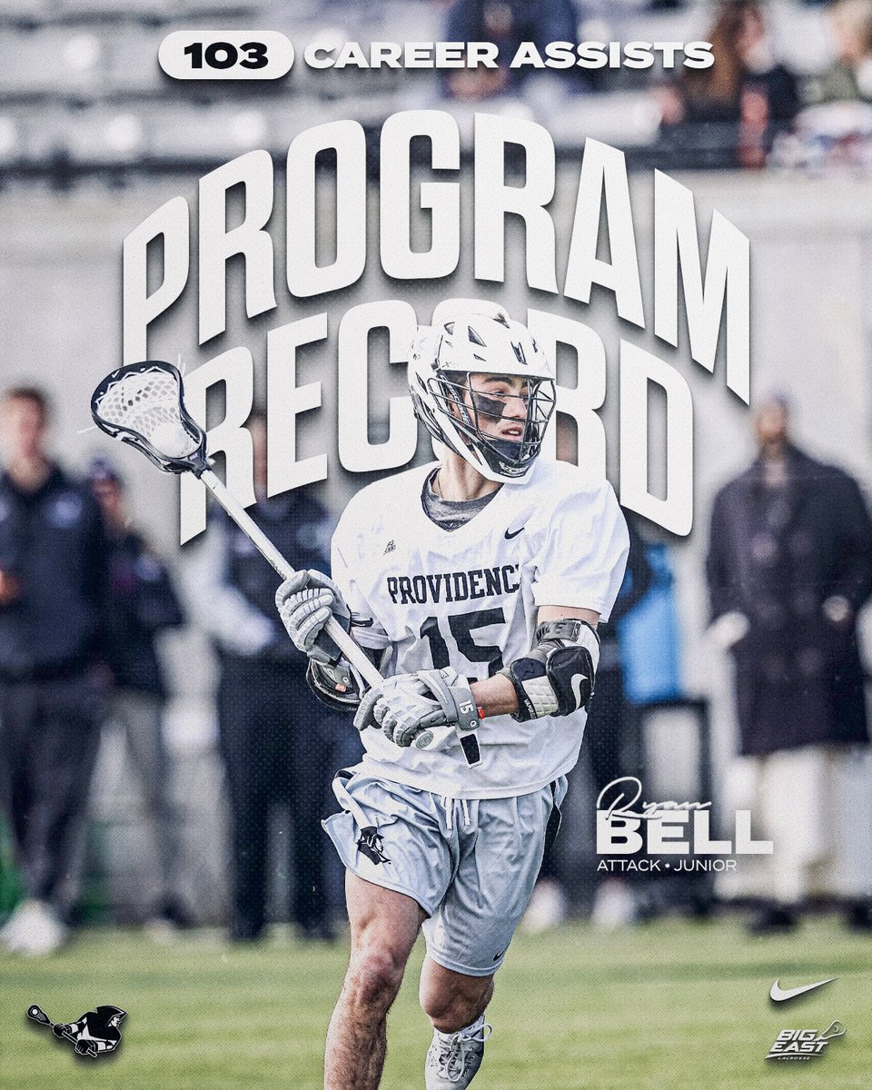 With Ryan Bell's assist at 2:42 in the first quarter, he became the all-time assist leader for Providence College!