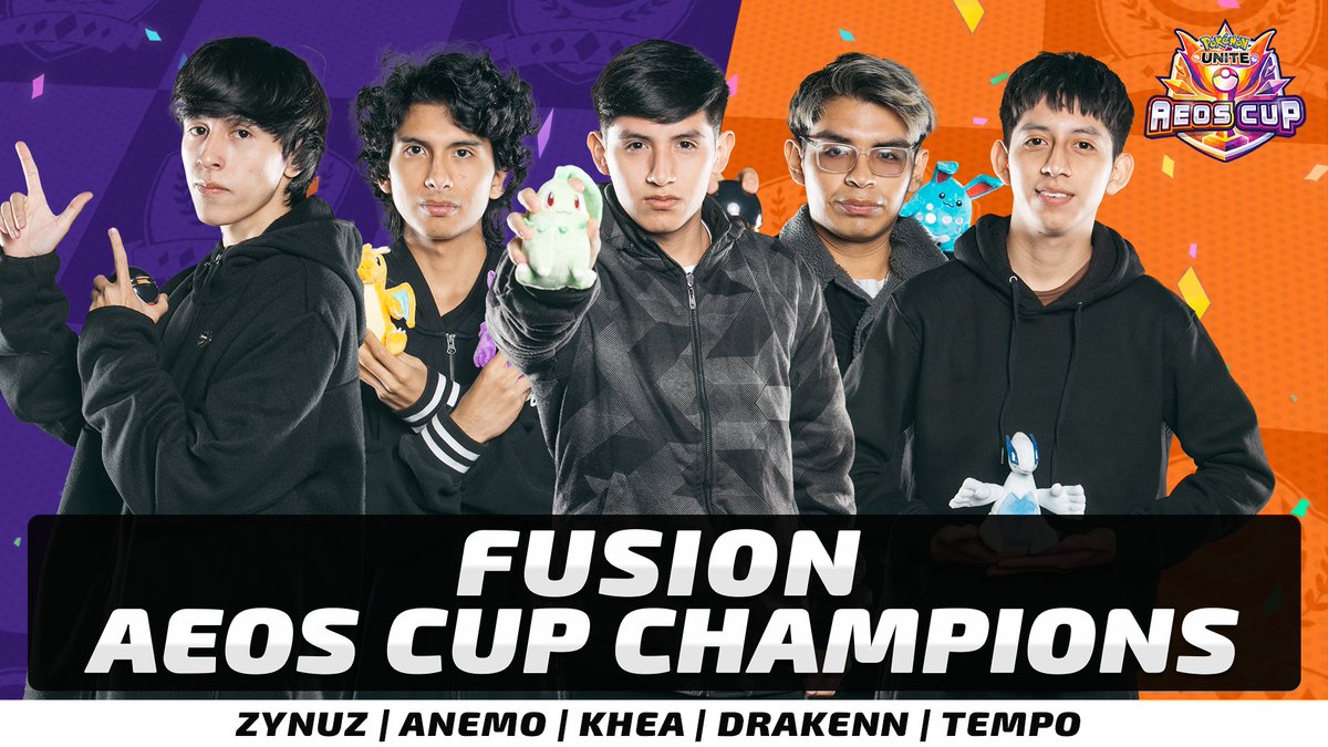 Hey, @fusionfsgg, you just qualified for Honolulu! 🌴 Congratulations to your Aeos Cup Champions, and the first #UNITEesports team qualified for the #PokemonUNITE World Championships! 🏆