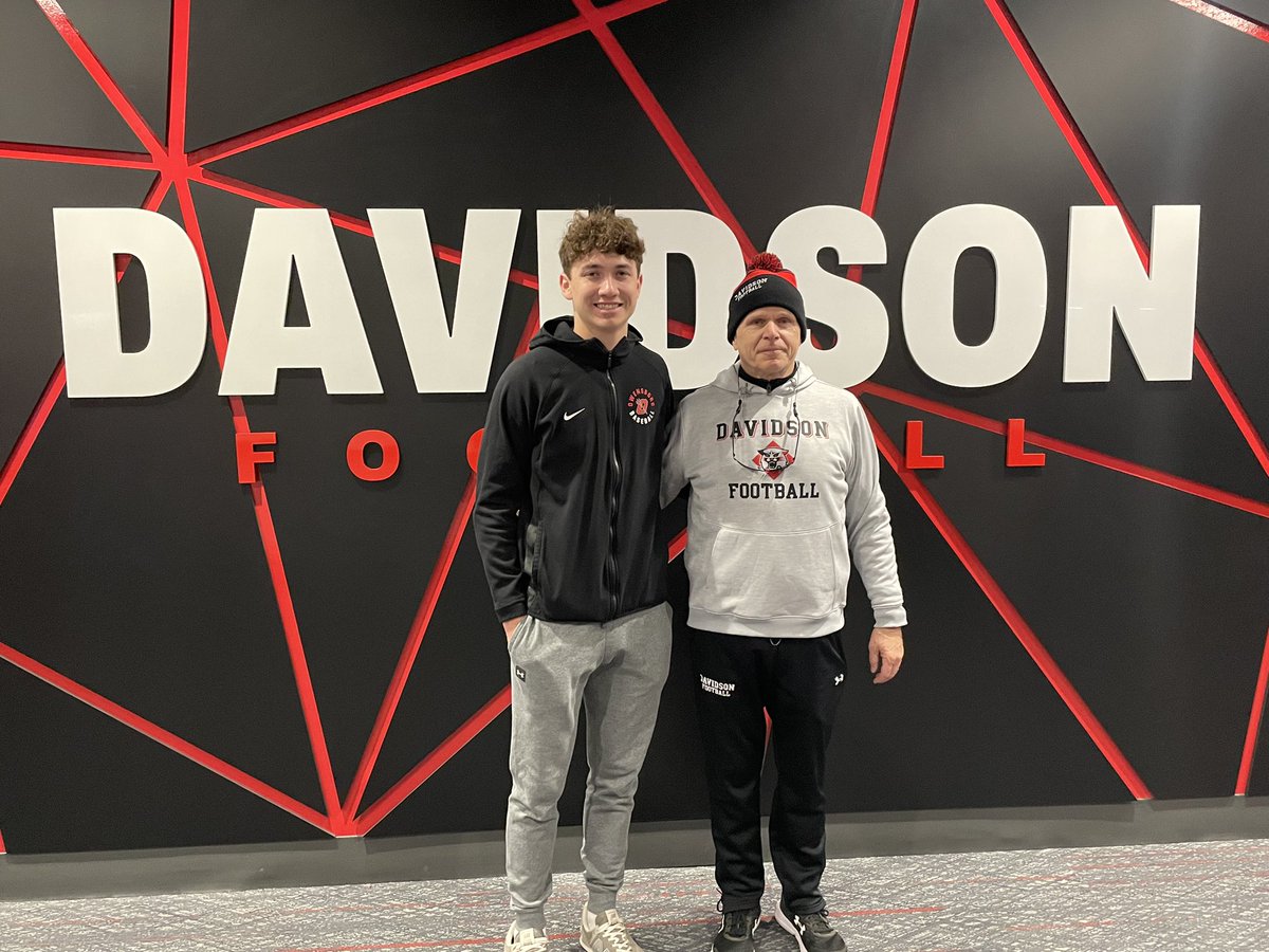 I appreciate @DavidsonFB for having me out for Spring Practice this morning! Thank you @coachwatts24 and @Scott_AbellFB for a great day! @SrHighFootball @VisionQb @Jay_Fallin @wbarnes22