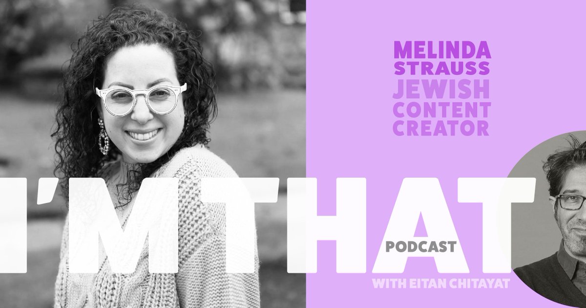 EitanChitayat's tweet photo. I stumbled across @MelindaDStrauss in this crazy world of Jewish advocacy. We hit it off immediately. We spoke on my #IMTHAT podcast. Hope you enjoy.

https://t.co/ETPtLJDUKC https://t.co/aI5yyoASgx
