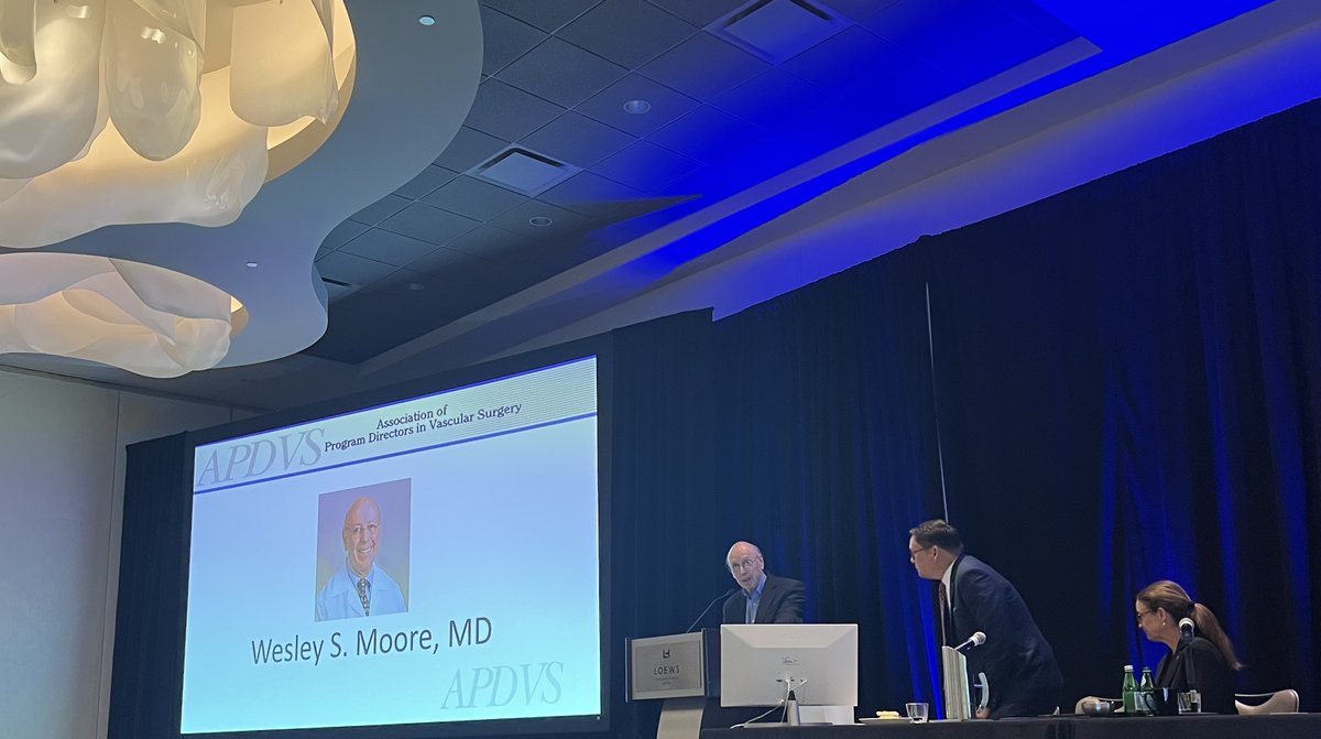 Congratulations to Wesley S. Moore, MD the recipient of the APDVS Lifetime Education Achievement Award. #APDVS2024