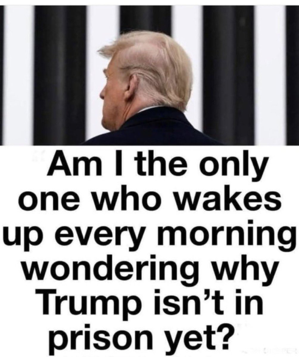 Honestly I ask myself this every Morning. Can we just put him in Prison. #TrumpForPrison2024 @AZ_Brittney @Gbracy3 @CWittrodt @LoveDemocra_C @BeckyB111111 @DemsFight4U @ResisterChic @EBArwen @ExtrEmE2dmAx @EllizResist @JeSuis_Faith @jenniferjcline @Jlc81787 @ResistanceEnvoy