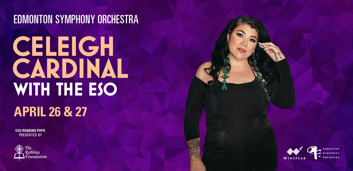 Experience the enchanting soul-folk tunes of JUNO Award-winning @celeighcardinal with the @edmsymphony on April 26 and 27. Prepare to be captivated by Celeigh's renditions of your favourite hits and original masterpieces as she makes her ESO debut. 🎟️ winspearcentre.com/tickets/events…