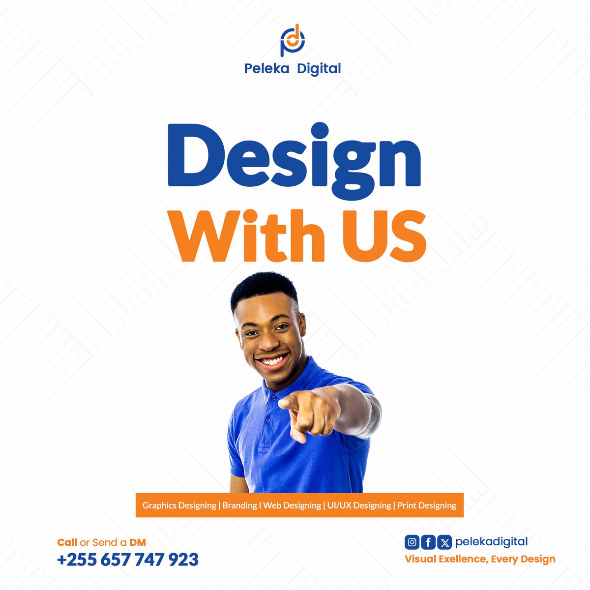 Design With Us!

 #pelekadigital  #digitalbranding #graphicsbongo #GraphicDesign #WebDesign #uxdesign #printdesign