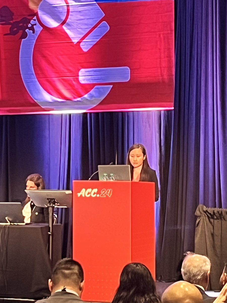 Dr. Ellen Liu presenting @ACC24 on Tackling Left Main Disease in Acute Coronary Syndrome. Great discussion on Heart Team approach to complex ASCVD ⁦<a href="/OSUWexMed/">The Ohio State University Wexner Medical Center</a>⁩