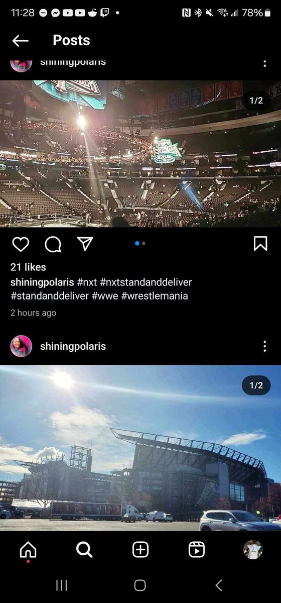 So she’s in Philly. #YarnGate #WrestleMania