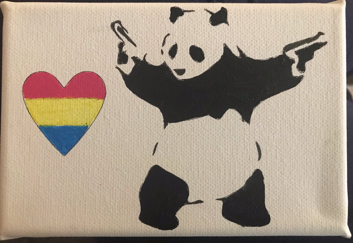 It’s pandamonium I tell you...absolute PAN-damonium #pansexual #art #artwork