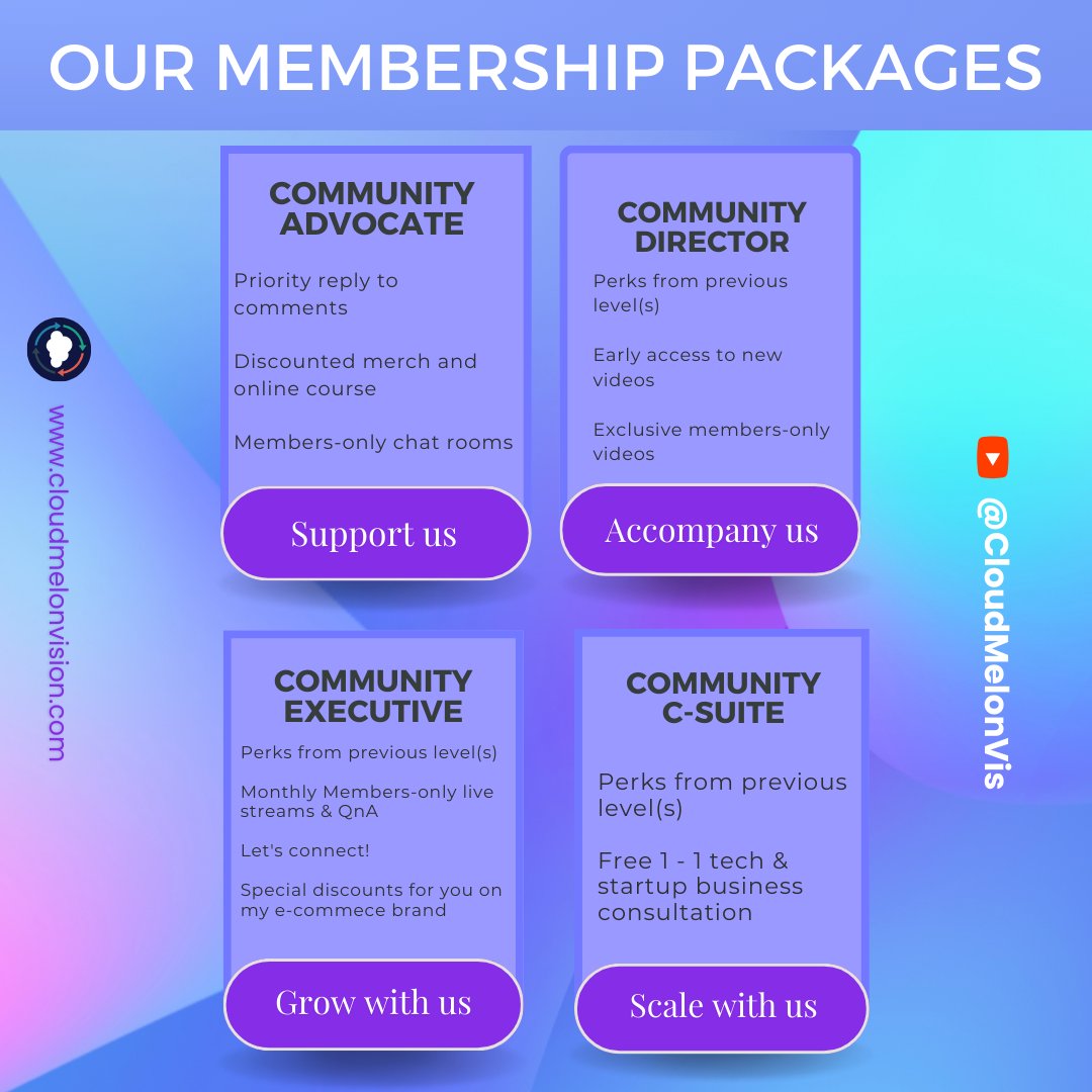 Introducing our exclusive community tier, crafted with our dedicated community members in mind. Join me today and become a part of this exciting community! 📺 rfr.bz/tl67umt #youtubemembership #communityperks #techstartup