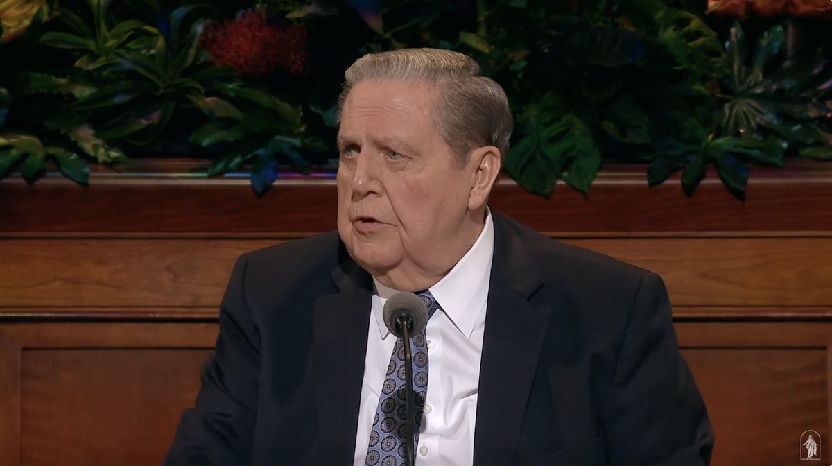 ldsconf's tweet photo. “Against that backdrop of Christ’s victory over death and His recent gift to me of a few more weeks or months in mortality. I bear solemn witness of the reality of eternal life and the need for us to be serious in our planning for it.” — President @hollandjeffreyr #GeneralConference