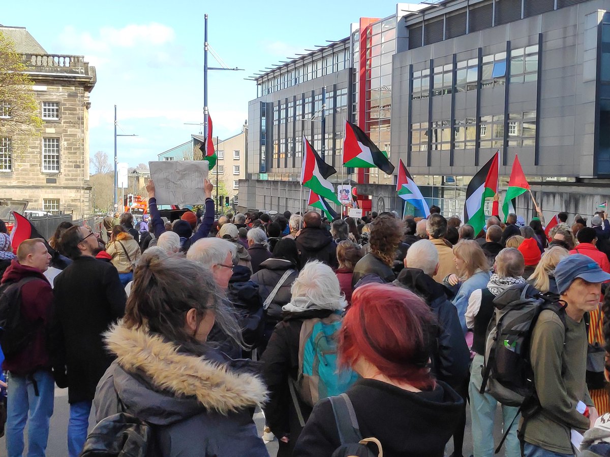 Edinburgh march to the BBC #StopArmingIsrael