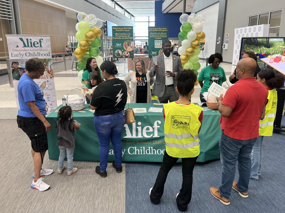 AliefISD's tweet photo. Ready to showcase the excellence of our Full-Day PreK Program at the Pre-K Preview event! Swing by the Alief Center for Advanced Careers today from 10 am - 2 pm and let's explore the exciting world of early education together. #AliefProud #PreKPreview https://t.co/BStgrjY0Y4