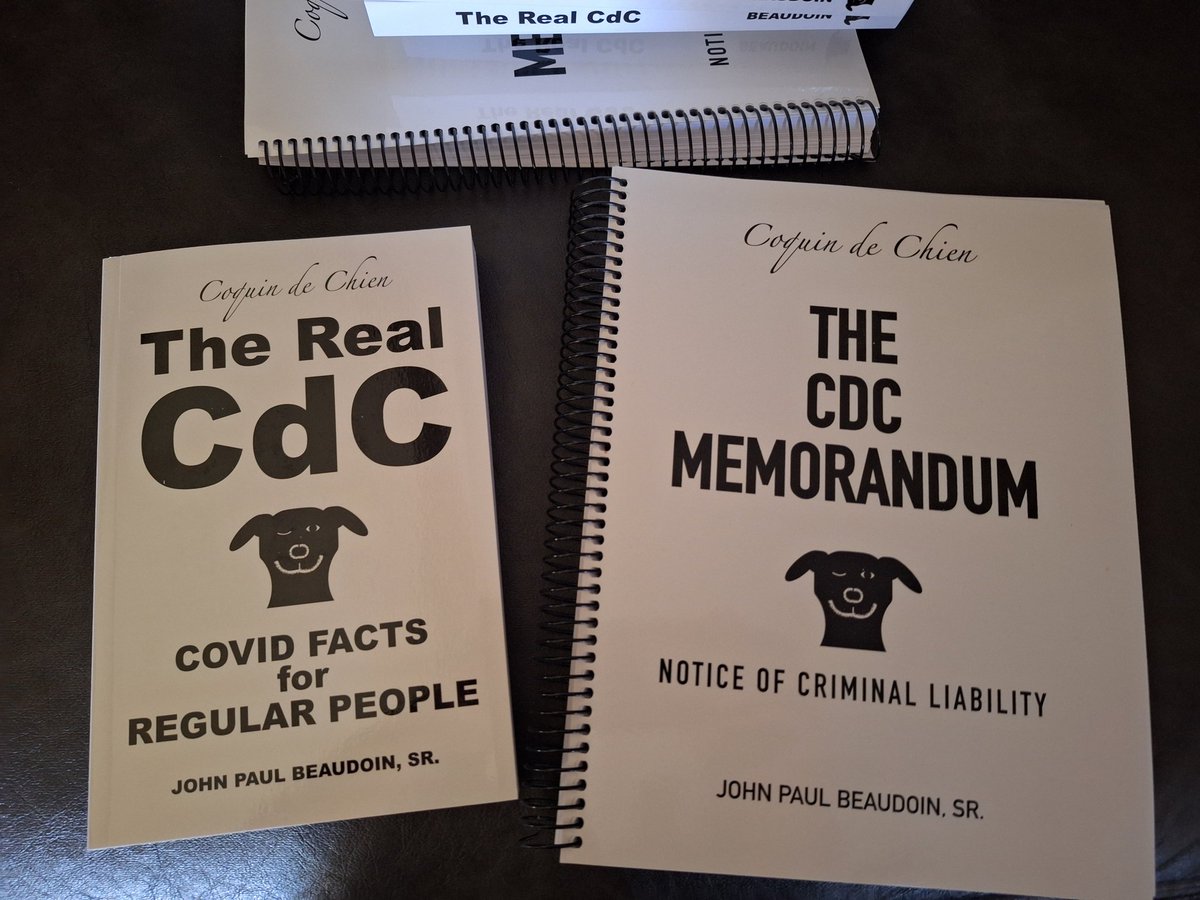 Thank you @JohnBeaudoinSr ! I've already begun reading 'The Real CDC'  and thank you for the beautiful words on the inside covers of both. EVERYONE, Please go order your copy at therealcdc.com  #Nuremberg2 #stoptheshots #justicefortrista