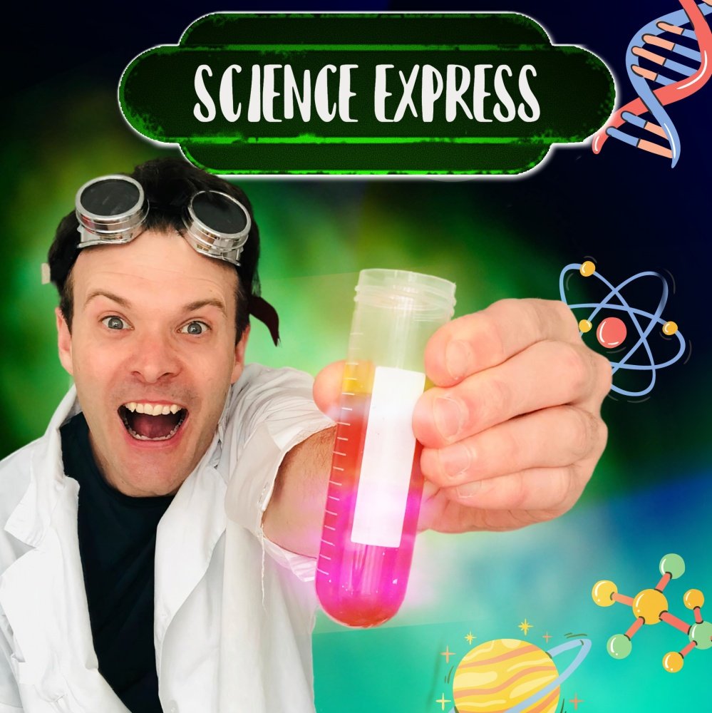 Brand New with our friends at Radtastic Entertainment The Science Express returns for a second week this Wed 10th & Thu 11th April Bring the whole family to laugh at clumsy scientists 'Zap' & 'Boing' #DazzlingExperiments #Mayhem #SlapstickComedy ℹ️ 🎟️ spavalleyrailway.co.uk/product.php?xP…