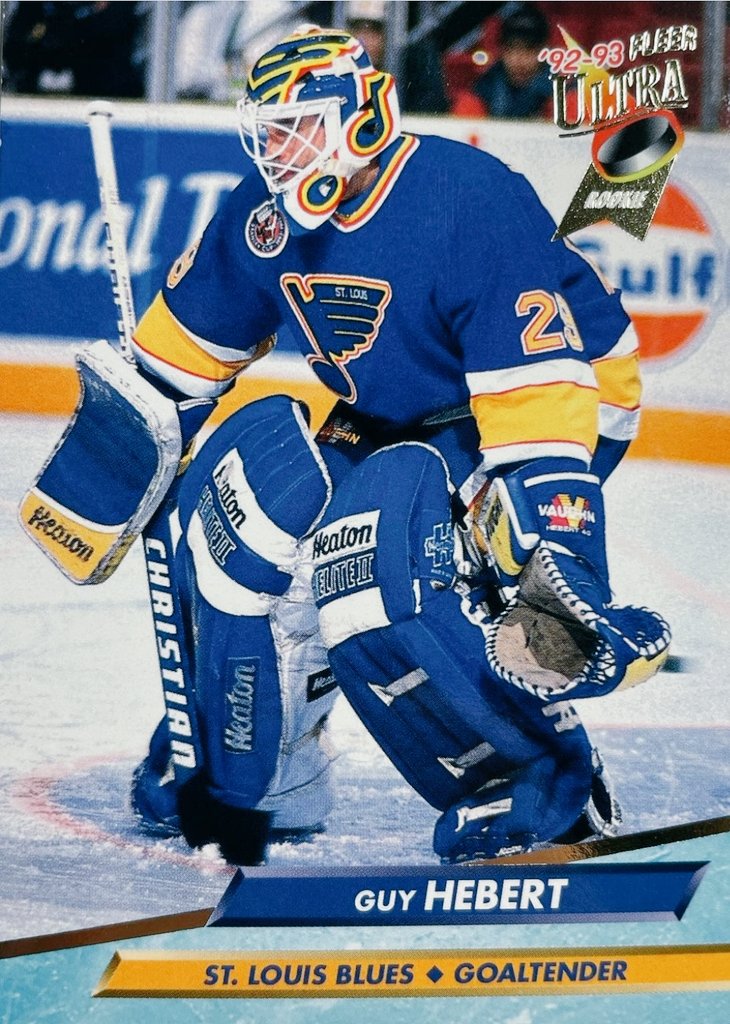 Guy Hebert ST.Louis Blues Fleer Ultra Card @StLouisBlues #stlblues #NHL