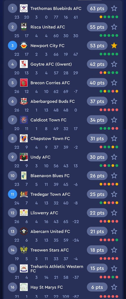 In some very good news: @NewportCity_FC beat @TredegarTownFC 2-0 today in their final game at Newport Stadium this season. The race for promotion is looking very promising for the Steelmen, as it has been for the whole season. 🩵 Eight league games to go... #OurClubOurCity