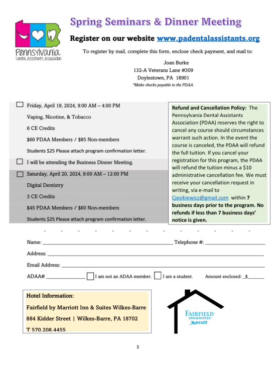 padentalassts's tweet photo. It’s not too late! Register today! #pdaa #adda #ada #dental #DentalHealth @bencodental @Waterpik @CenturyDentalA @Colette_pa @ADAADental @padentalassn @AmerDentalAssn https://t.co/1cN1GfpquL