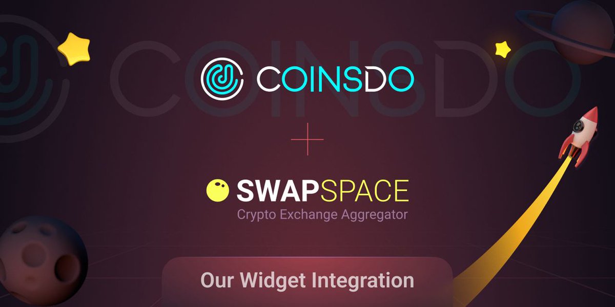 🤝 SwapSpace Partners with CoinsDo 🚀 The integration of our widget into CoinsDo marks a significant stride towards streamlining cryptocurrency asset management, providing users with enhanced accessibility, security, and convenience. 🔹@CoinsDogroup is a leading…