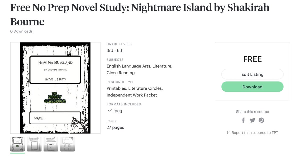 SpookyClassroom's tweet image. New Free Resource in TPT store!  #spookymg #freeteacherstuff #teachersandlibrarians 

teacherspayteachers.com/Product/Free-N…