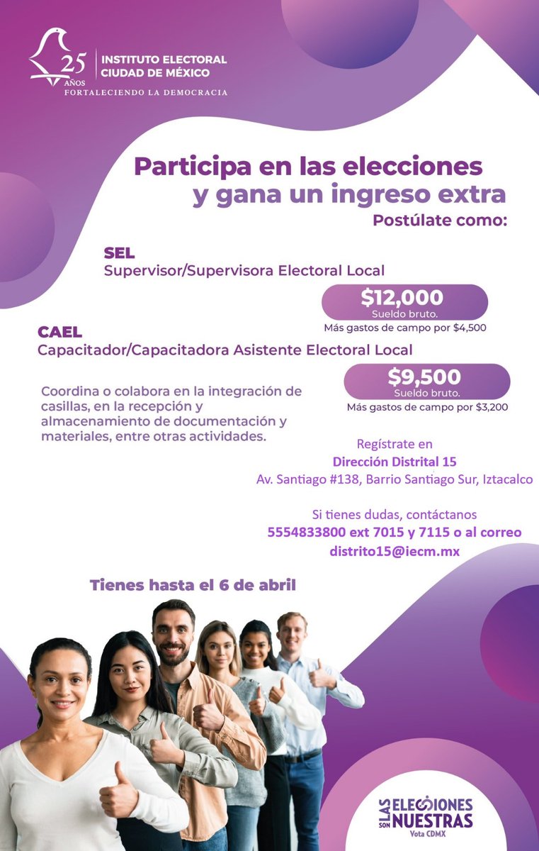 aalisdc's tweet photo. Recuerda que HOY es el último día de registro, acude a tu #DirecciónDistrital más cercana #IECM #DirecciónDistrital15 https://t.co/gFT90W3D3a