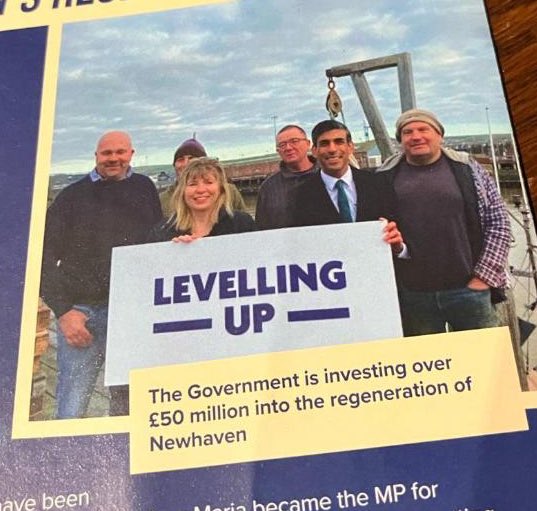 Unfortunate photo positioning in this leaflet from Maria Caulfield