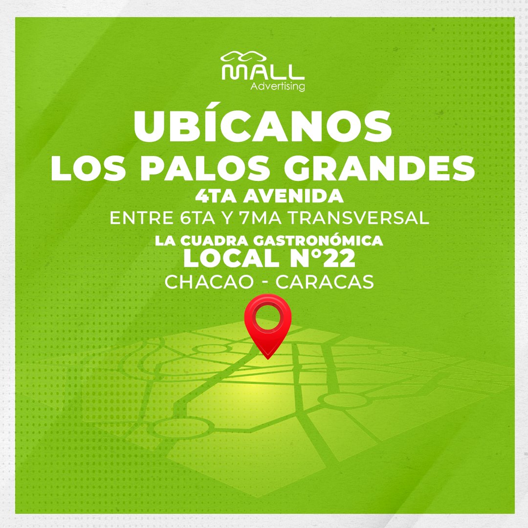 AdvertisingMall's tweet photo. Quieres conocer nuestro portafolio de servicios?

Ubícanos!
4ta avenida , entre 6ta y 7ma Transversal
Los Palos Grandes
La Cuadra Gastronómica
LOCAL N°22

CHACAO •CARACAS https://t.co/OVTXG8AUAf