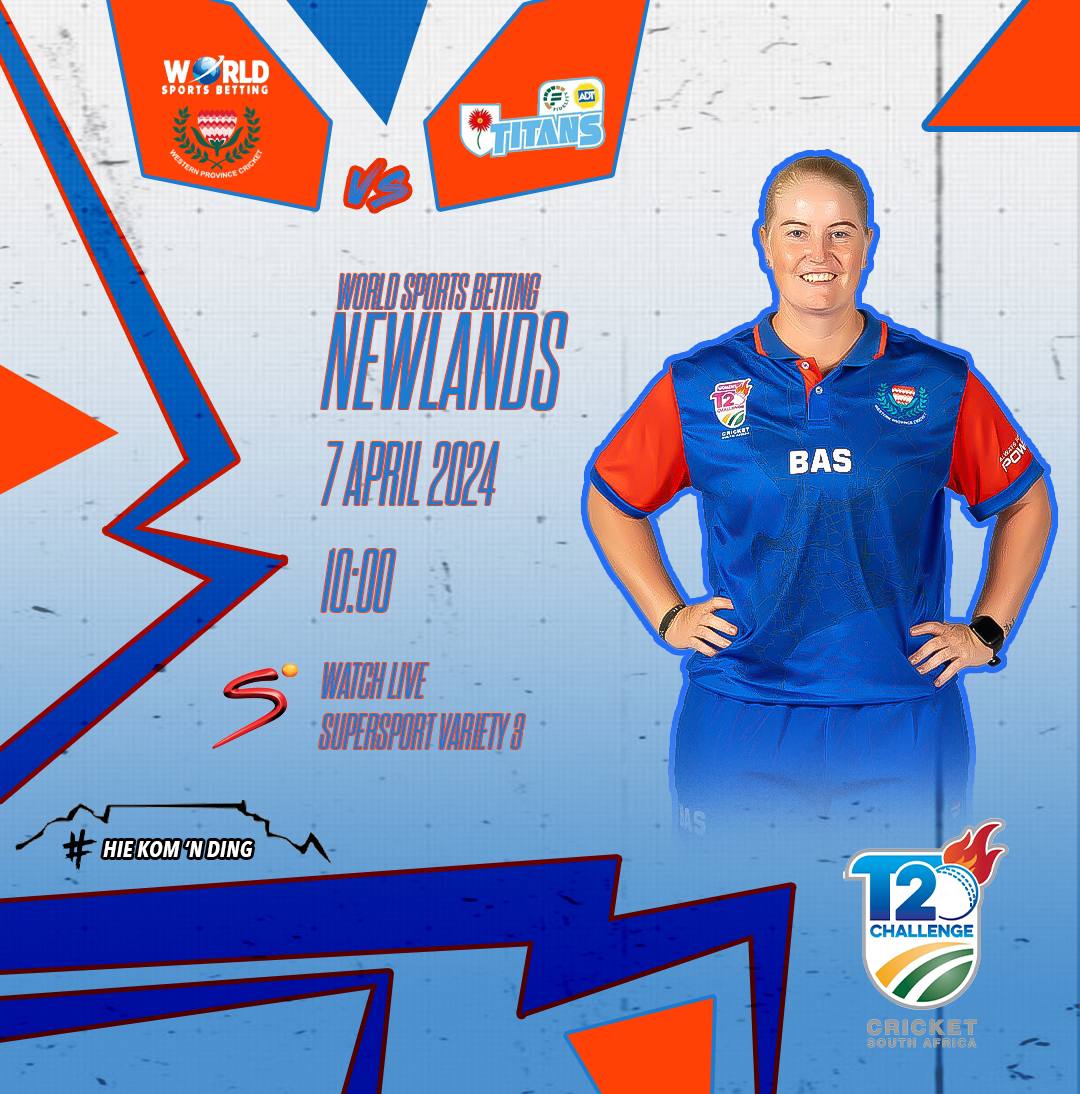 🚨 A BIG ONE🚨 World Sports Betting Western Province Women will be lifting the CSA T20 Challenge trophy tomorrow at WSB Newlands. You don't want to miss it! Be there. #WPcricket #westernprovince #GirlsInBlue💙 #WSBWP🧡 #WSBNewlands #50Over