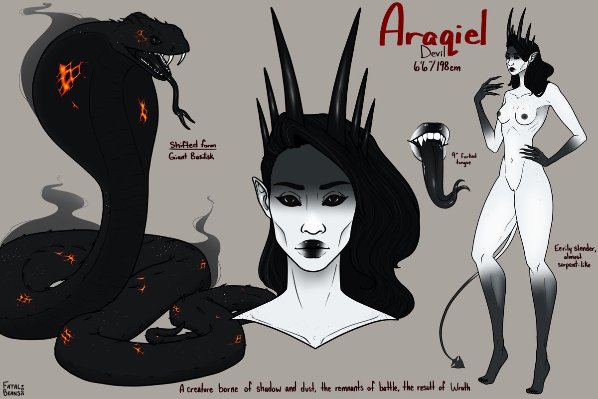 Commission for Gremlinsupreme/ @_jaguarbird of her LOVELY lady. I am so grateful that she trusted me to redesign this WOMAN.