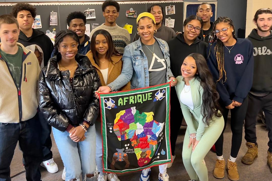 .@PinckneyMiss and her students at @twinsburgcsd congratulate the '24 cohort of #MHJF @FundforTeachers Fellows! She traveled to Ghana, Benin & Togo in W. Africa last summer and brought the life-changing experience back to her students who are studying Black voices in literature.