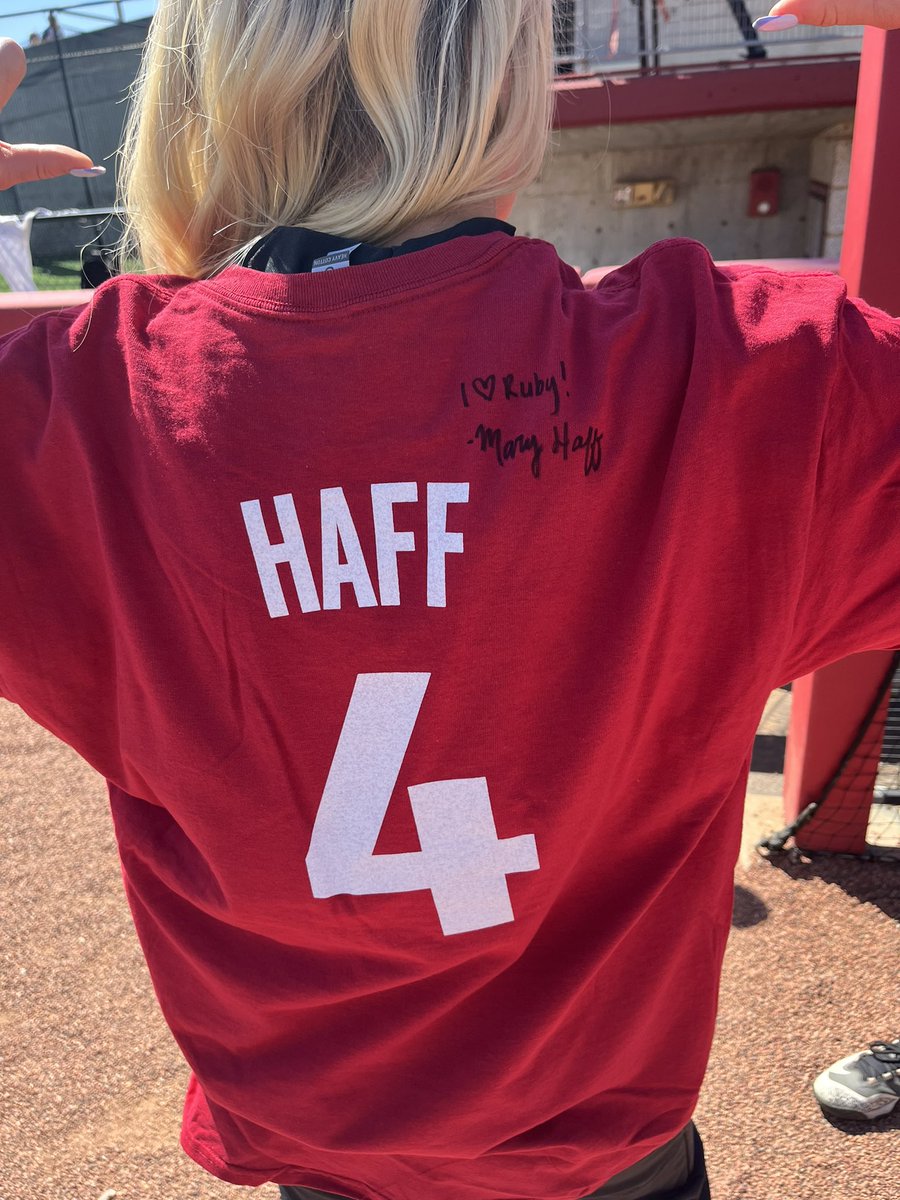 Celebrating Mary Haff Day at Bogle Park with some pregame autographs 🖊️