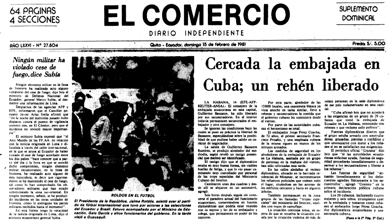 DavilaAurelio's tweet photo. Recordar es volver a vivir.
1981, gobierno cubano invade embajada de Ecuador en La Habana https://t.co/SHYepPNKzx