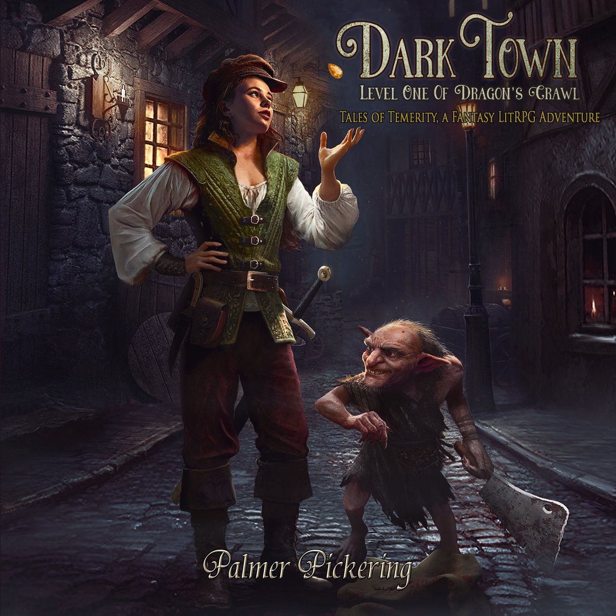 Dark Town, a Fantasy LitRPG Adventure (of the non-crunchy sort). Level One of the Dragon's Crawl. 

Available April 29 in paperback, Kindle (Unlimited) and Audible. 410 pages, 23 illustrations.

Part cozy, part bloody, all fun.

"A fun read. Like playing a game." - JamReads