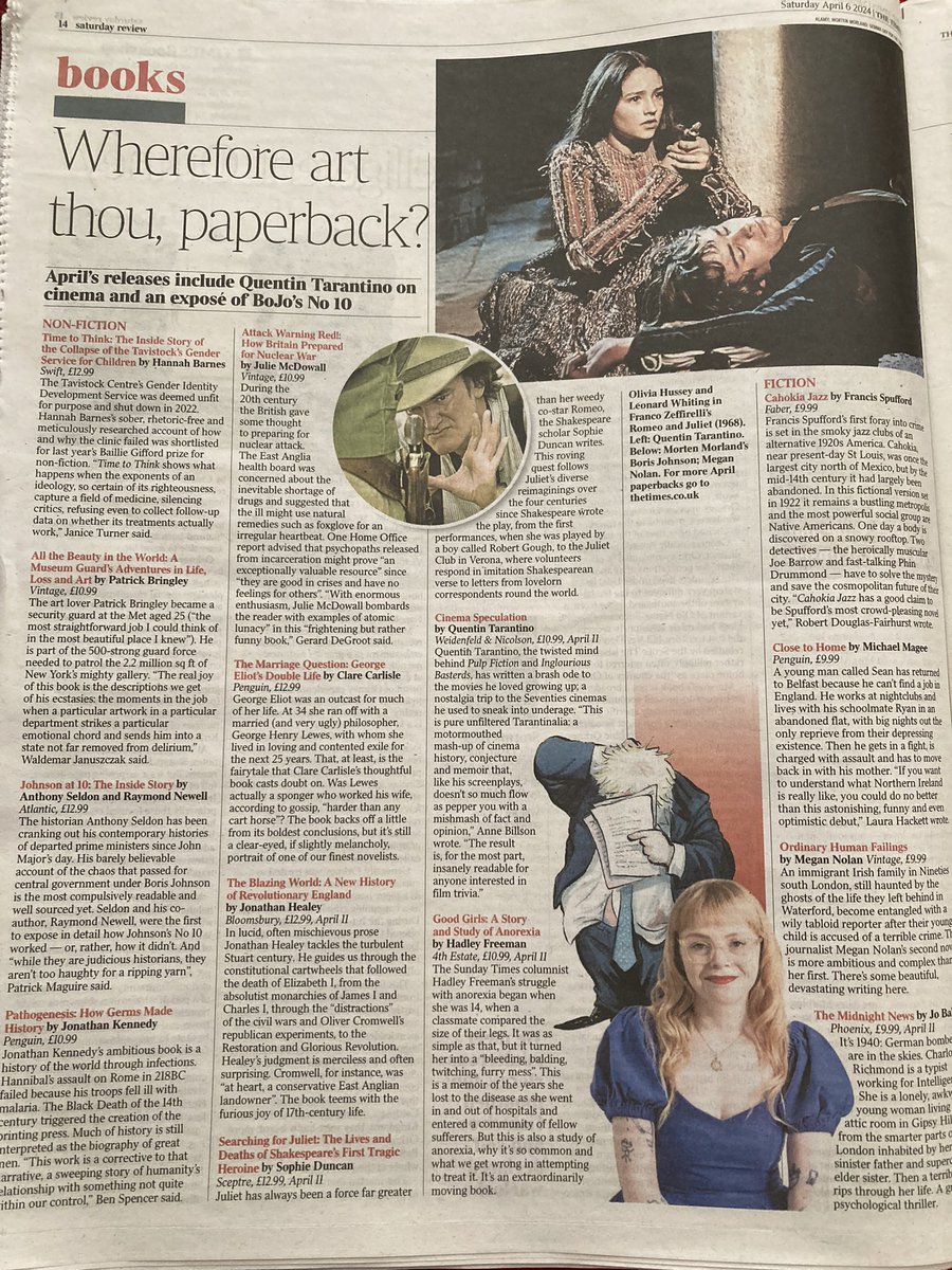 clamorousvoice's tweet photo. Gorgeous to see Searching For Juliet in @thetimes roundup of April paperback releases! #SearchingForJuliet https://t.co/fzdQorTxwM