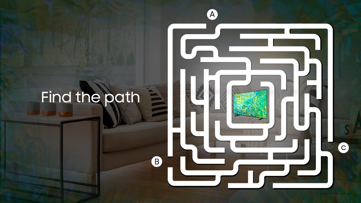 Find the path to unlock the Crystal UHD 4K. Is it path A, B or C? #MoreWithSamsung #CrystalUHD