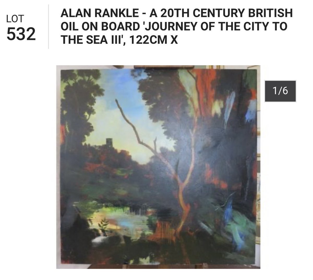 Great day at Bentleys Auction today Alan Rankle Oil SOLD £3000