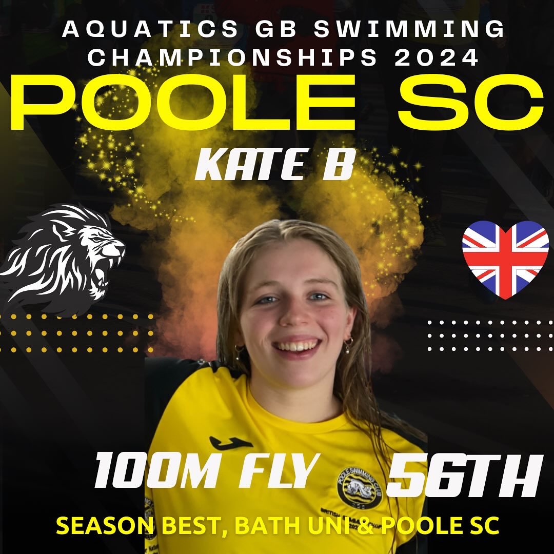 Day 5: The fly girls attacked the 100m fly, with our Uni swimmers Kate and Cath hitting season bests.  Jes with the fastest start we have ever season equalled her personal best.  Well done ladies 👏👏👏