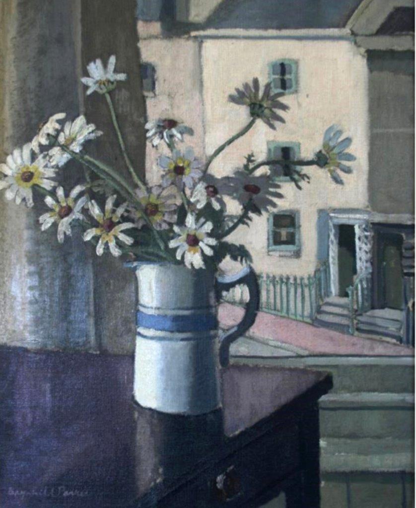 Good evening, Stephania @DecuStefania & thank you: that is most kind. Brynhild Parker had a great eye & artistic talent. Here's her oil painting of 'The Flower Piece' from 1934 which also features a tantalising glimpse through a window to the view beyond. #BrynhildParker #ELG