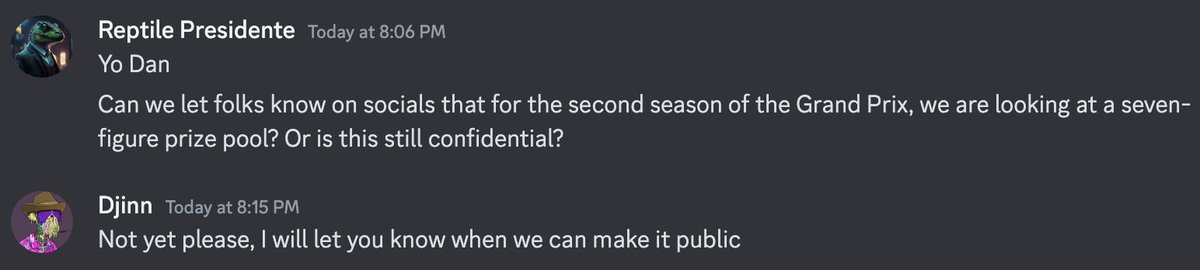 Intern got some solid alpha from a leaked internal convo. Might as well share it with the world. What's the worst that could happen, are they gonna fire the intern? Doubt it.