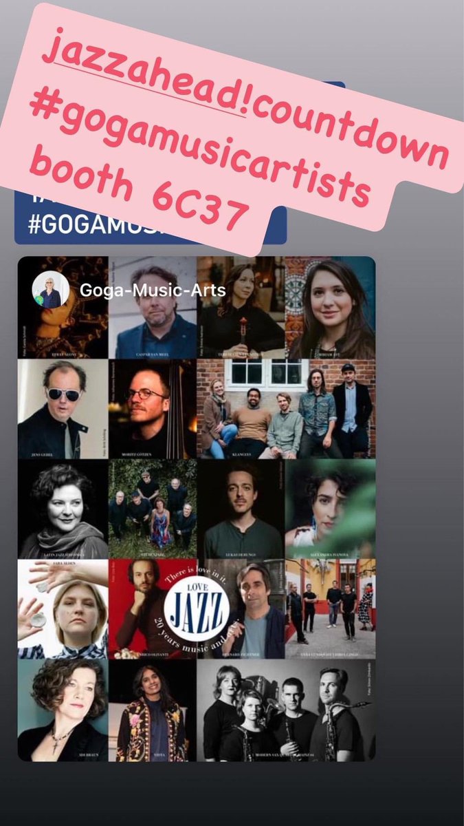 Looking forward to <a href="/jazzahead/">jazzahead!</a> meeting collegues and friends with #gogamusicartists #gogamusicarts20 #thereisloveinit @jacekbrun  <a href="/jazztimemusic/">Jazz Time Magazine</a>  <a href="/DownBeatMag/">DownBeat Magazine</a>  <a href="/Jazzwise/">Jazzwise</a>