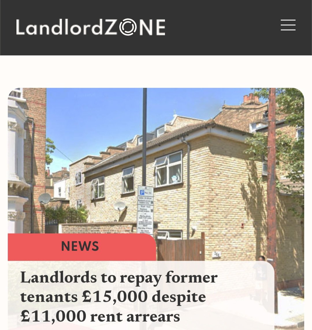 Landlords to repay former tenants £15,000 despite £11,000 rent arrears. #Housing #Landlord #Landlords #Fine #CourtReports #BeAGoodLandlord #BeAGoodLandlordNOTaBADLandlord landlordzone.co.uk/news/landlords…