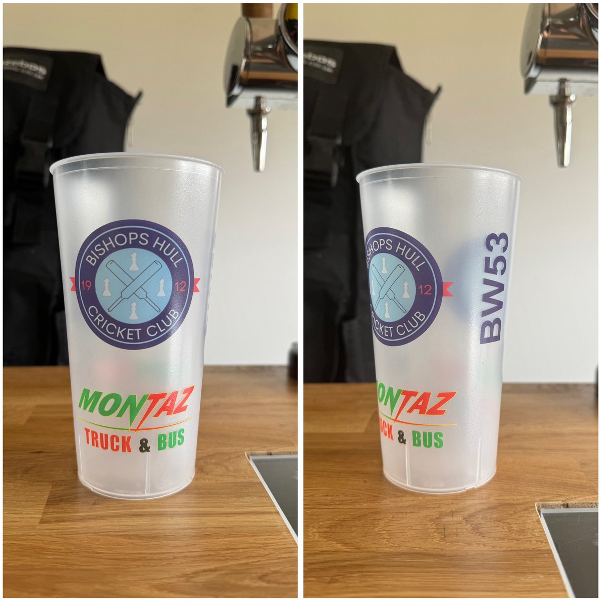 Our personalised reusable pint cups have arrived🤩🤩 A huge thank you to Montaz Engineering Solutions for sponsoring them🙌🏼 mon-taz.co.uk/contact/ #BHCC | #UpTheHull | 🔴🔵