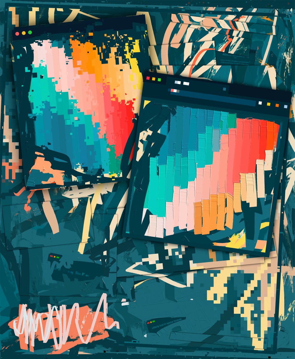 I don’t have anything to do with this ‘Post-Abstraction’ by the way, had yet another person talk to me about it yesterday as if my art is it, and want to make it clear so there's no confusion...

🧵👇