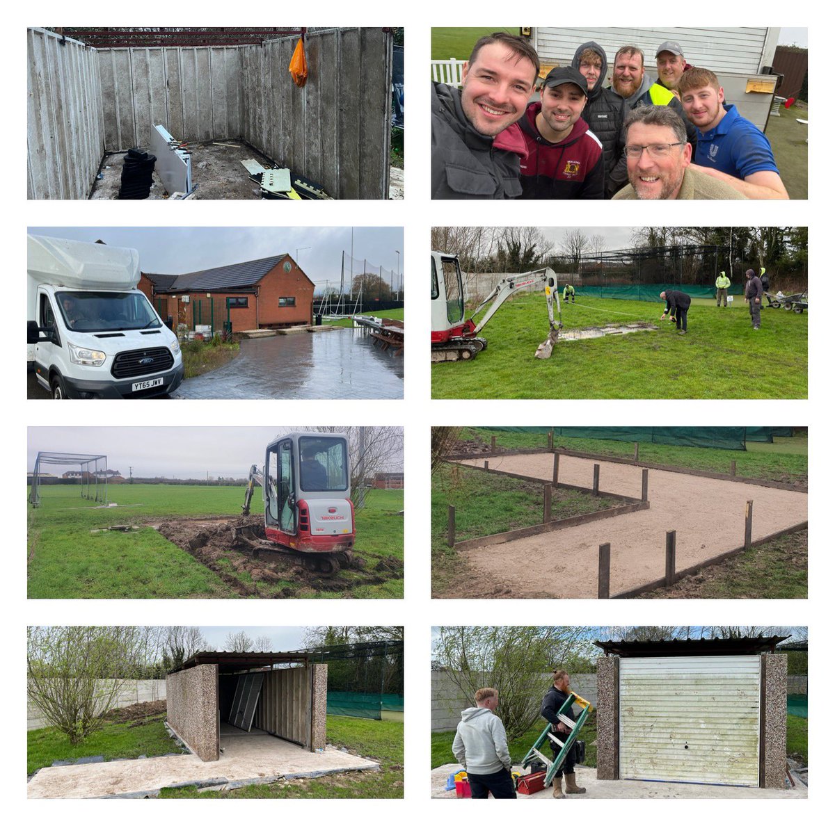 🛠️ Garage Update - Garage bought/collected ✅ - @cedarscape laid base ✅ - @bandkphoto helped build ✅ - Door added ✅ @RanceTim @jamieholloway88 @Phillip00278368 @rosserus 👏🏼 Water tight & secure to do - but getting there. Bench & remaining patio fencing to go on the spur.