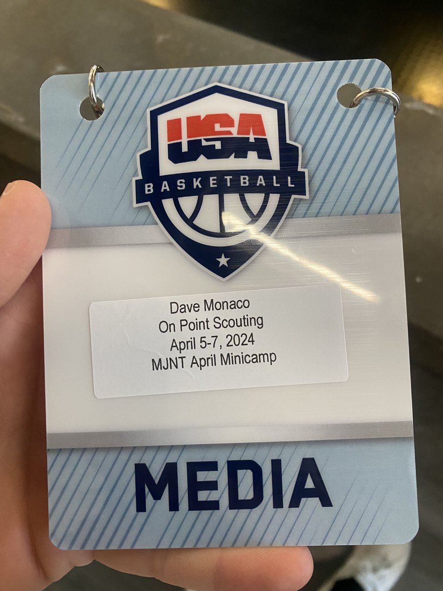 Second straight year attending the @usabasketball MJNT Minicamp! Excited to see some of the top prospects compete!