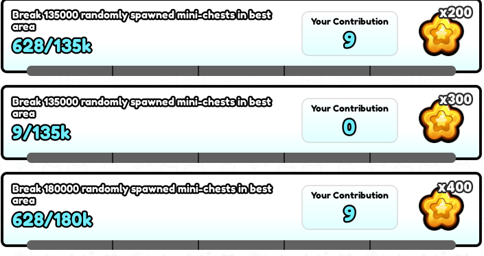 COME ON HOW WE WILL DO THAT 135K MINI-CHESTS THAT .... NO WAY